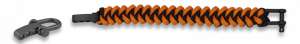 Náramek Paracord s kovovou sponou orange